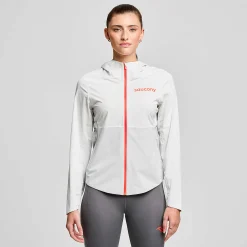 Saucony Damen Hurricane Waterproof Jacket Cloud Fashion