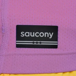 Saucony Damen Stopwatch Short Sleeve GrapeHeather Discount